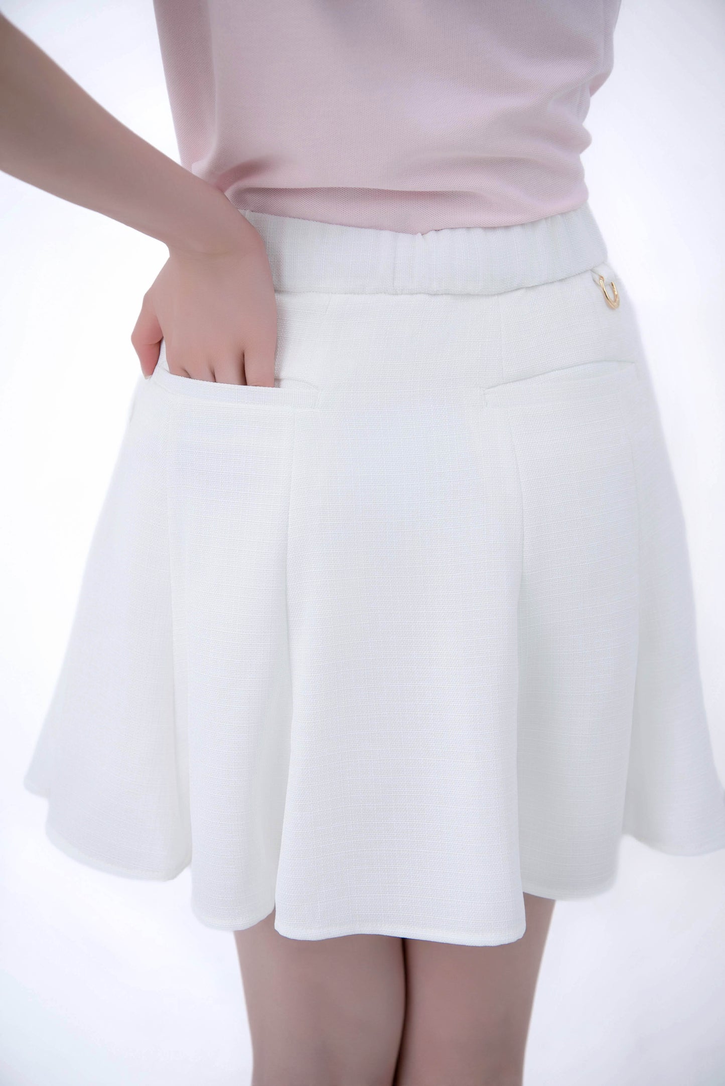 ツイードマリンスカート(White)
