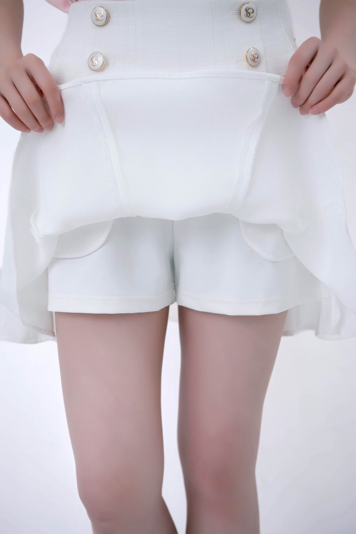 ツイードマリンスカート(White)