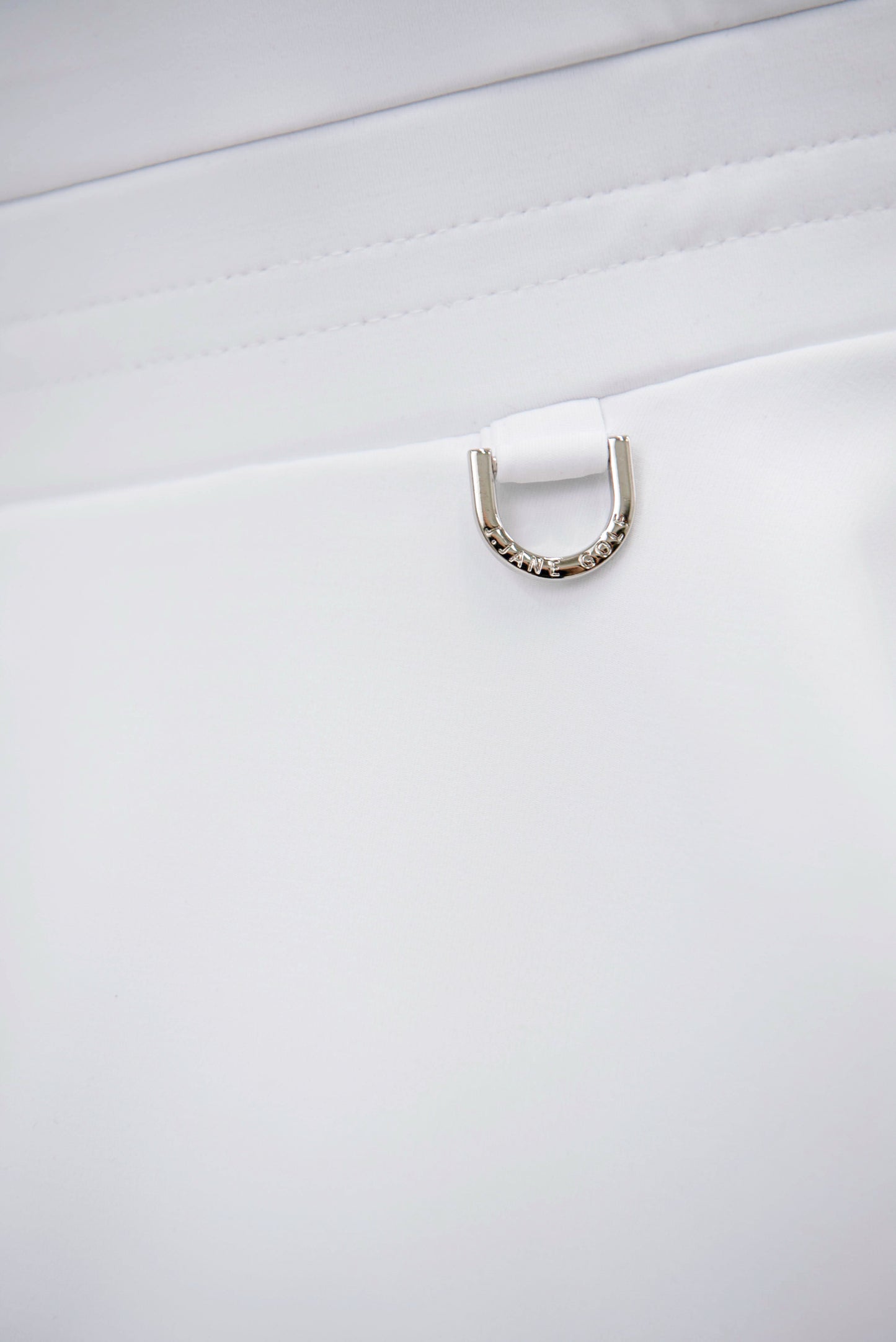 ジッパー・ダブルフレアワンピース(White)