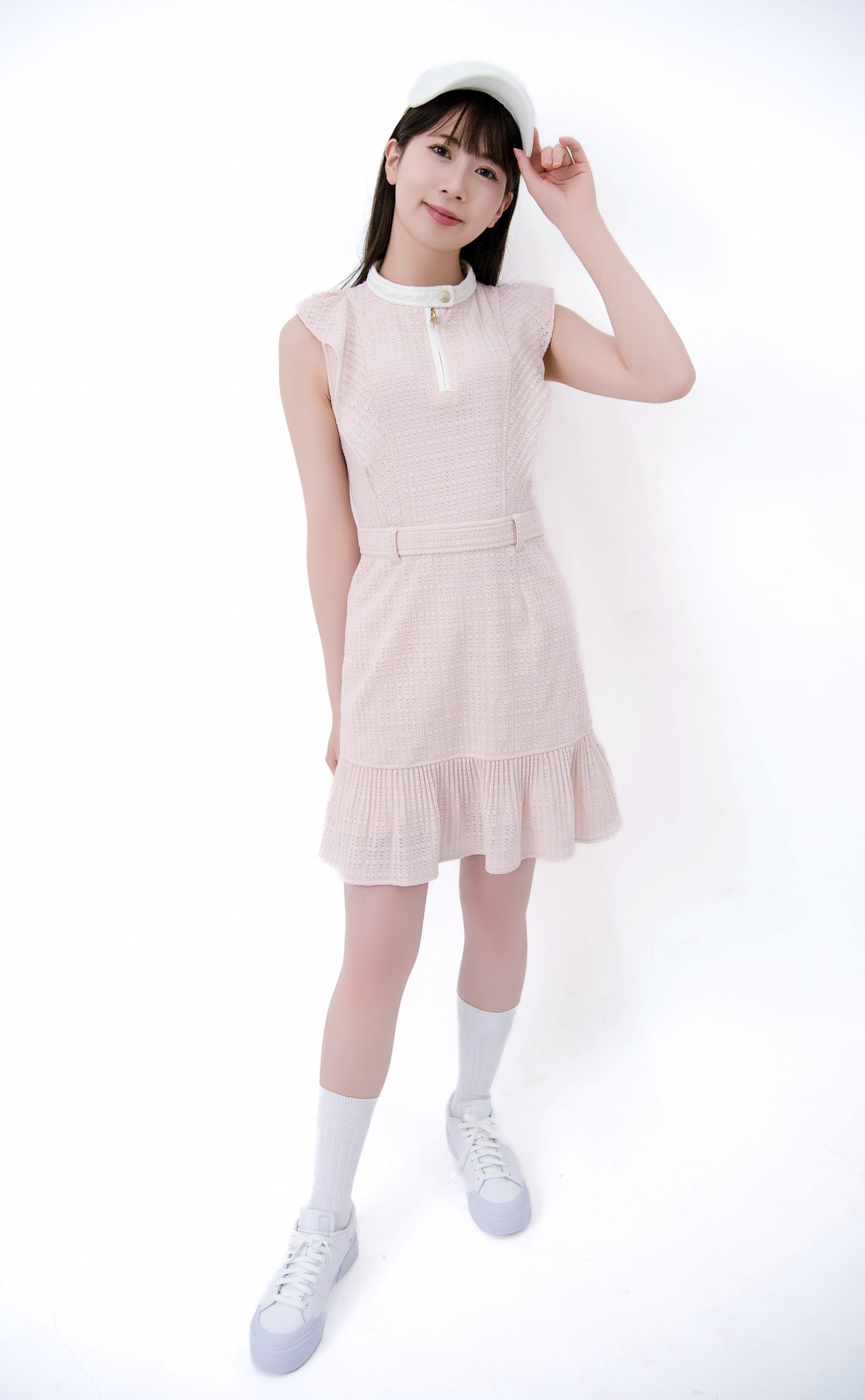 ストレッチレースワンピース(Pink)