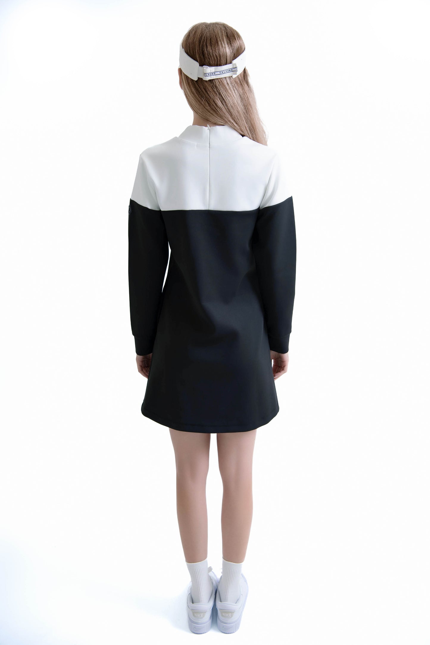 バイカラーロゴカットワンピース(Black)