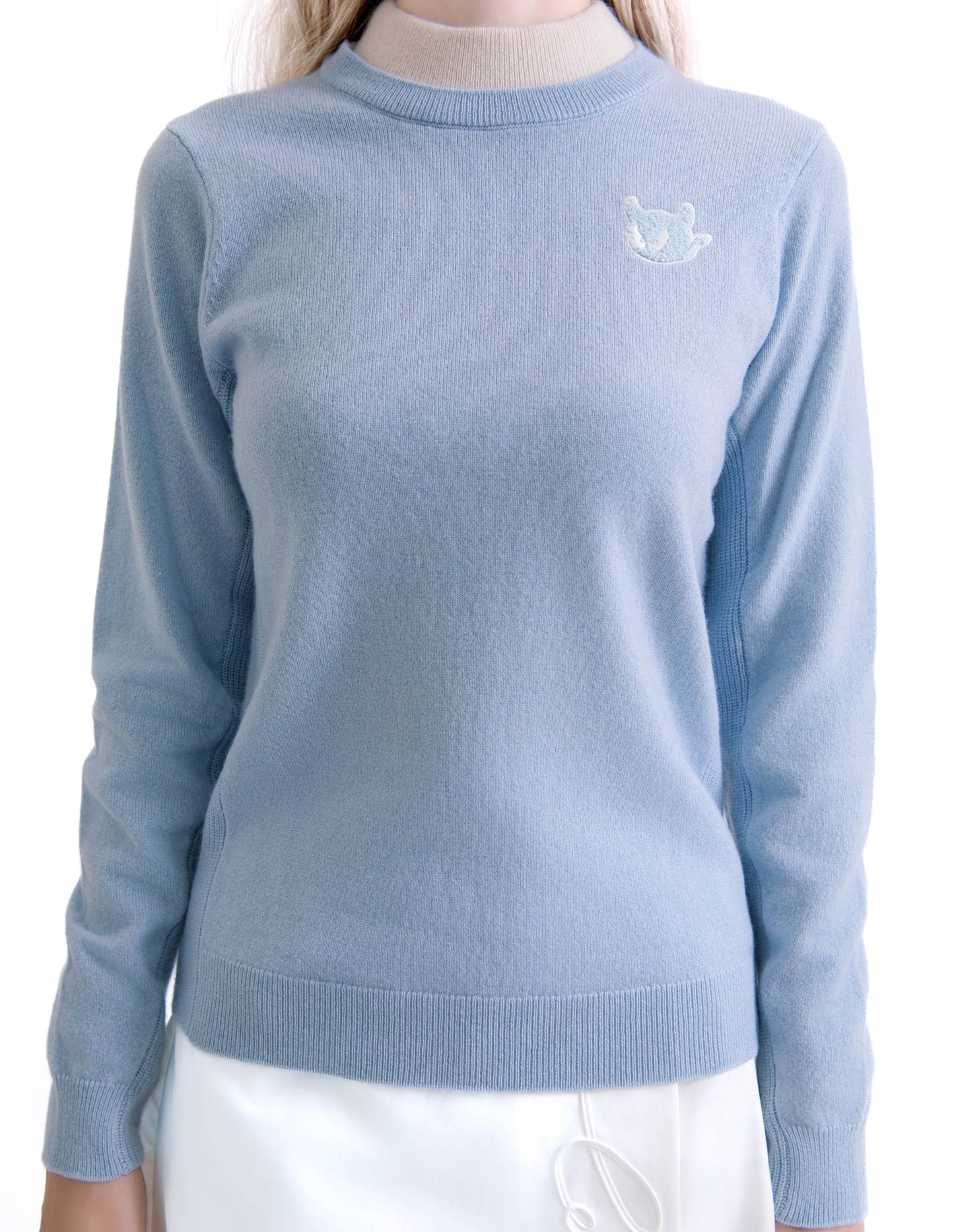 AURORA ハイネックプルオーバーニット(Blue)