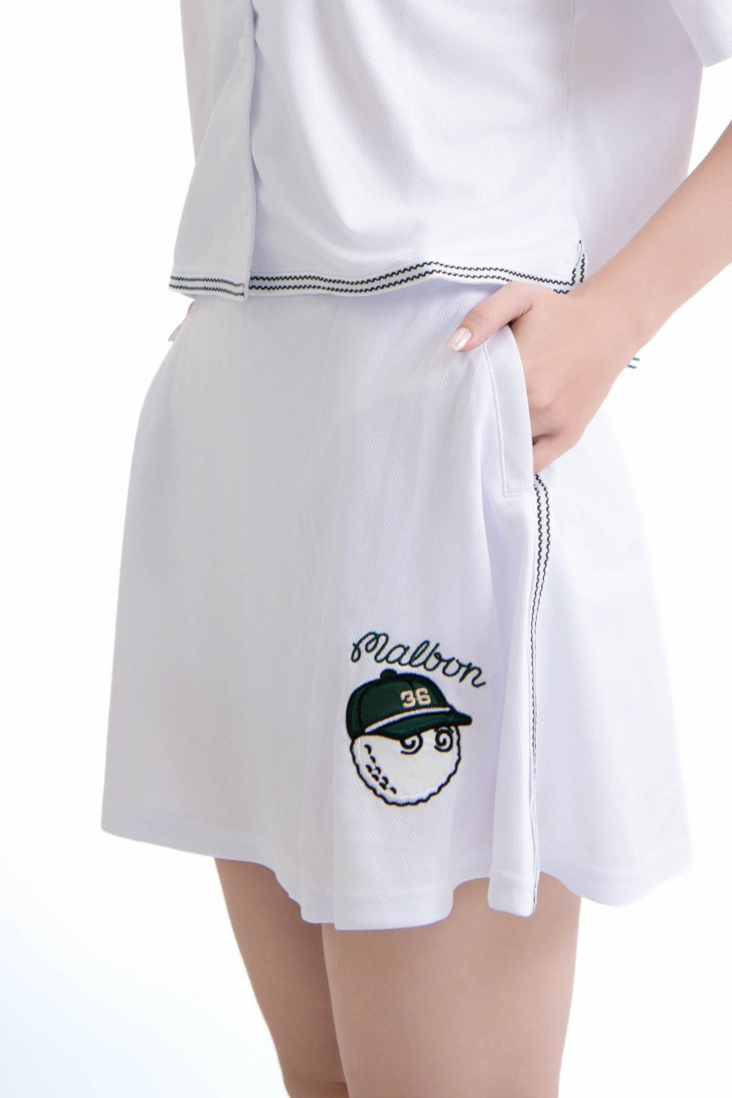 36バケットスカート(White)