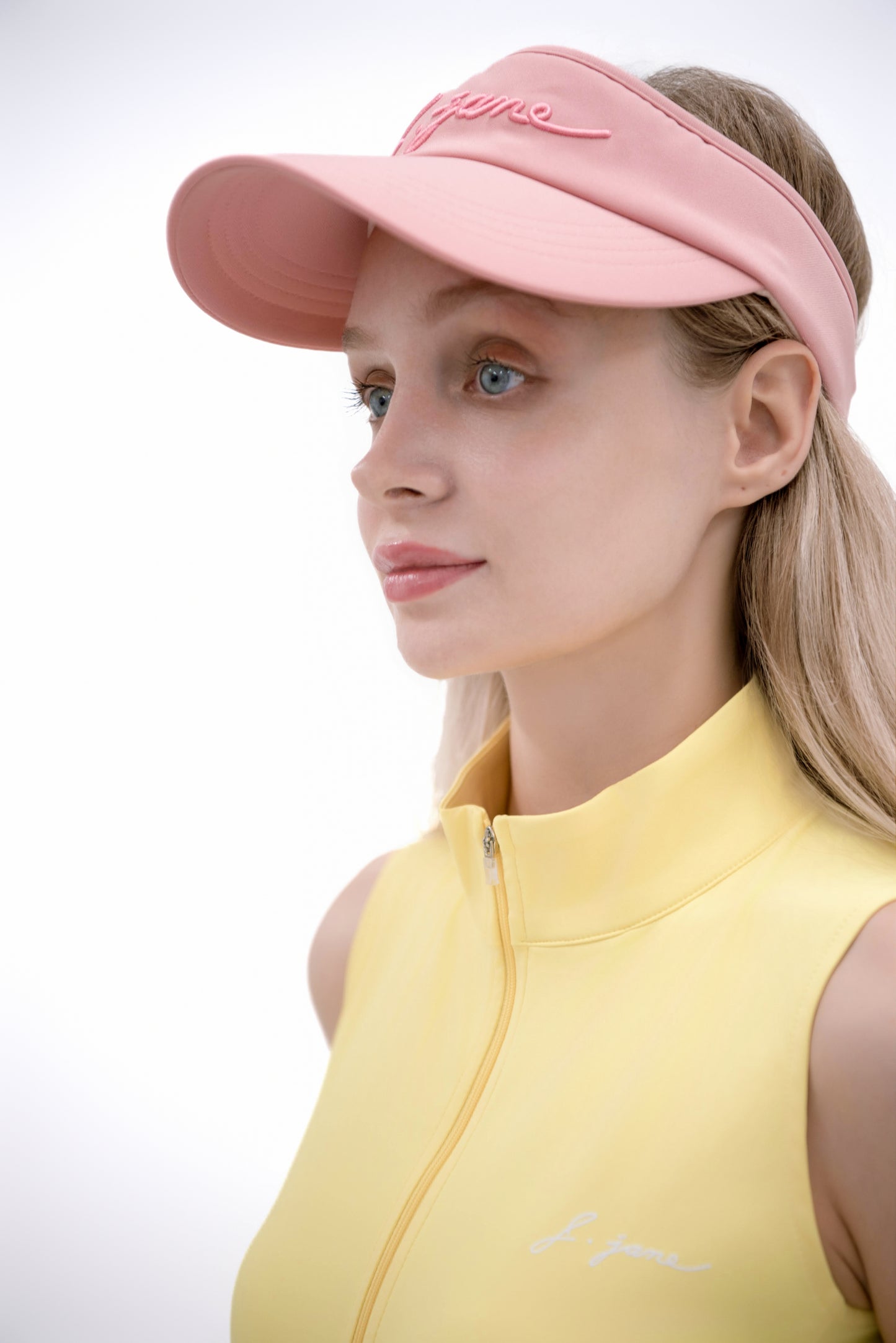 シンプルカラーロゴサンキャップ(Pink)