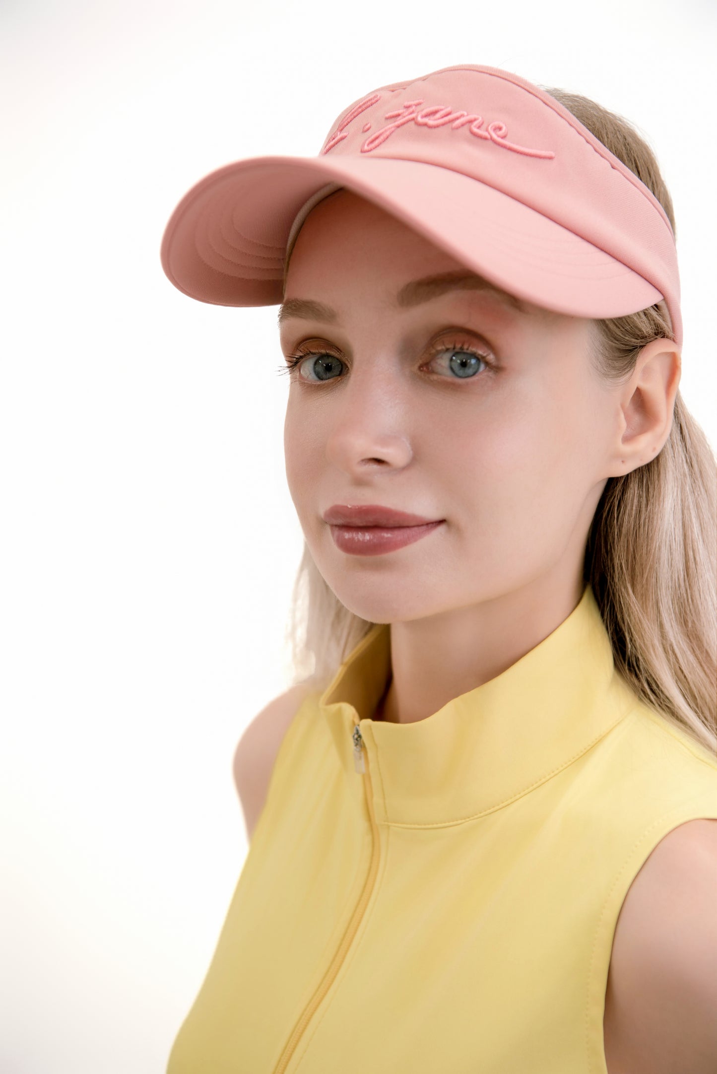 シンプルカラーロゴサンキャップ(Pink)