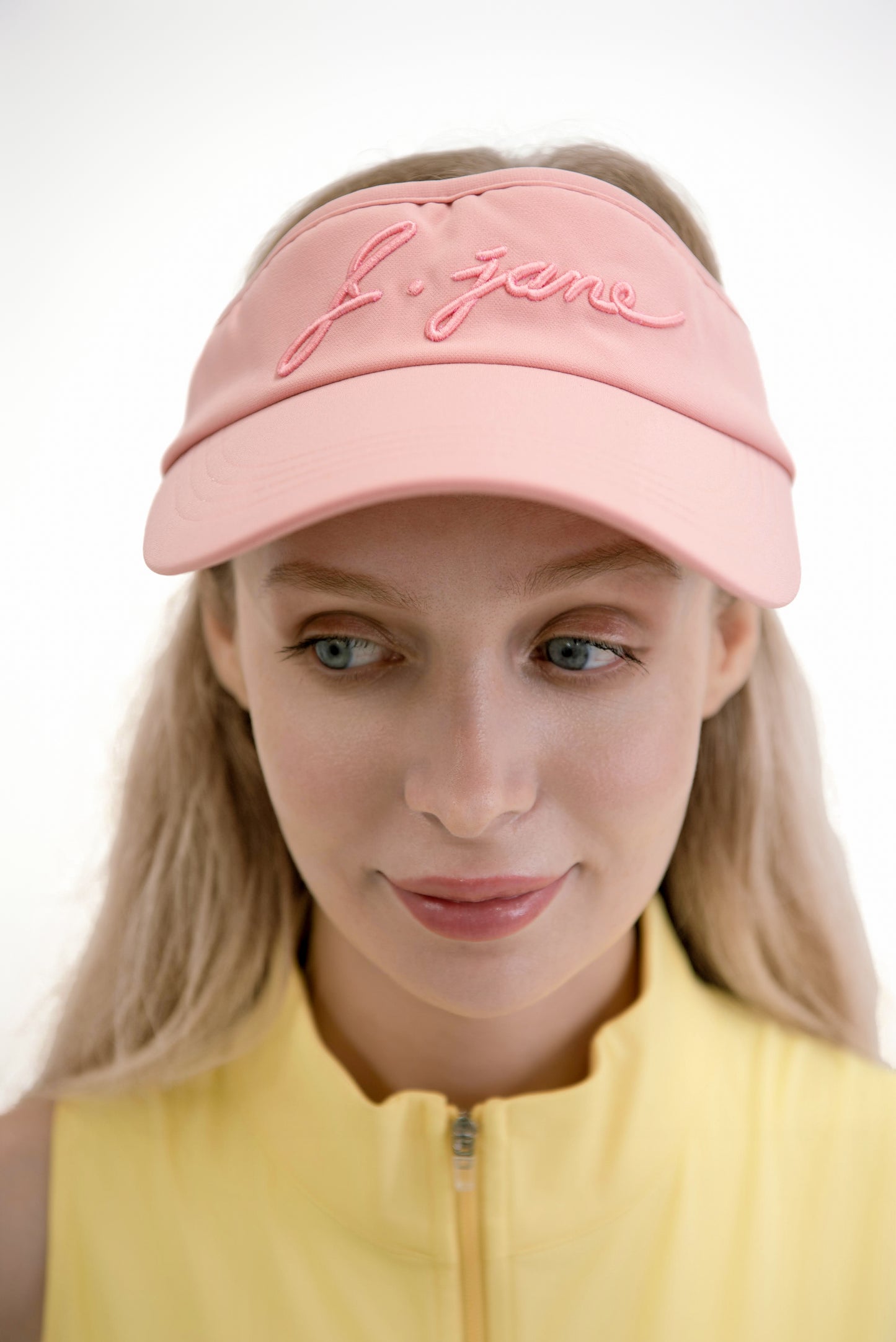 シンプルカラーロゴサンキャップ(Pink)