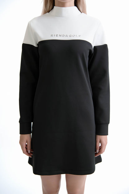 バイカラーロゴカットワンピース（Black）
