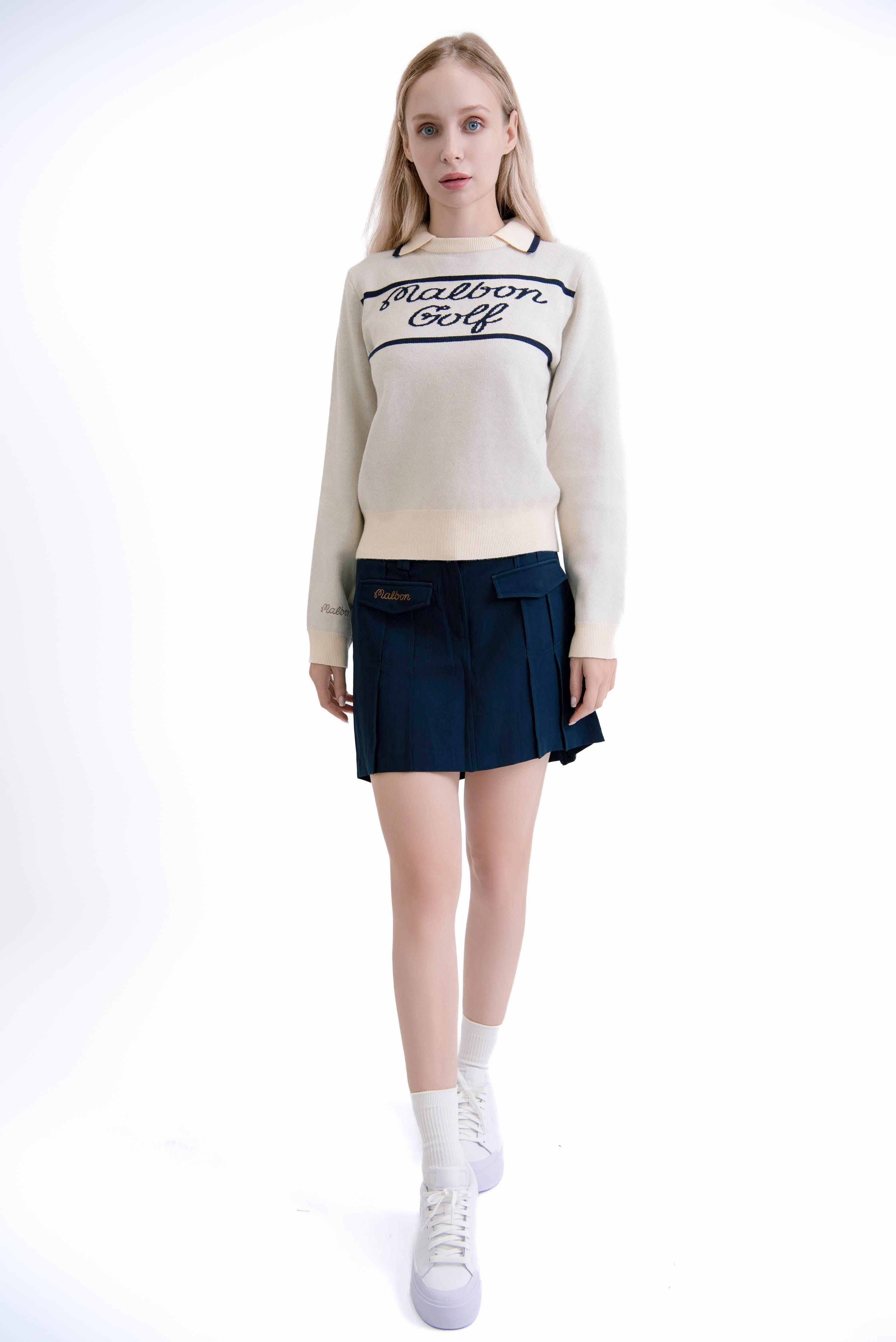 Malbon レディース ゴルフVネックセットアップ Malbon レディース ゴルフVネックセットアップ（Malbonの秋冬に